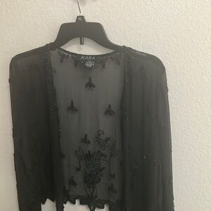 FINAL MARKDOWN J Kara sheer beaded coverup large
